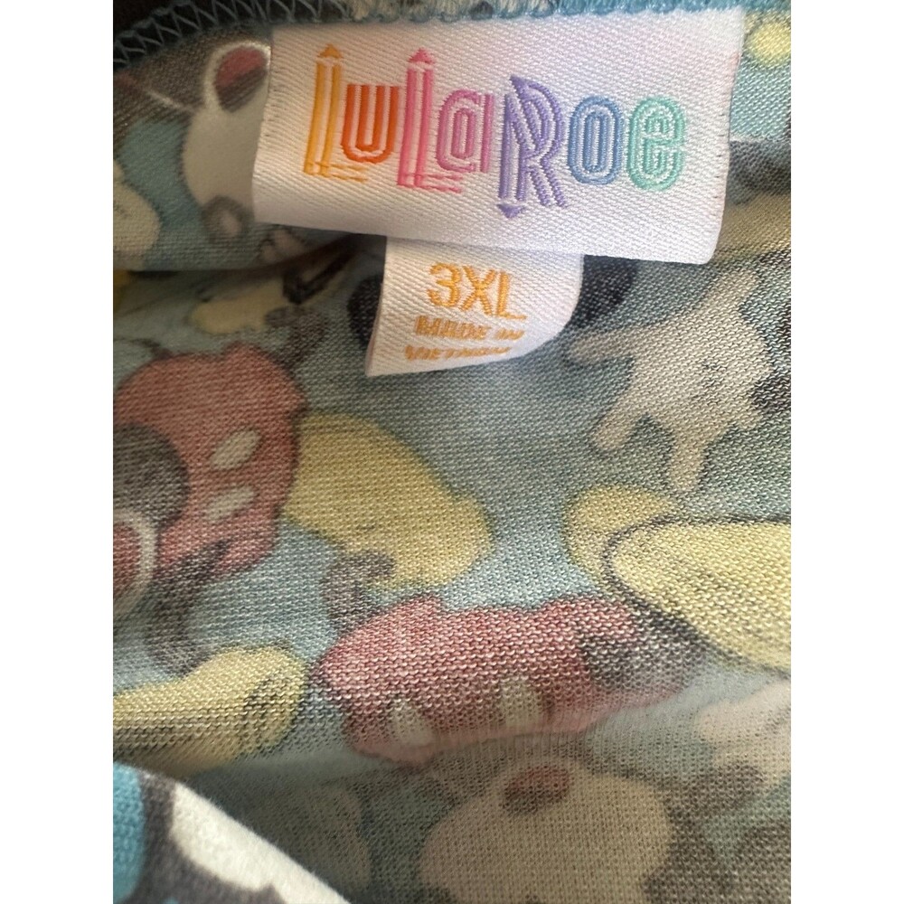 NWT LulaRoe x Disney Mickey Mouse Irma Tunic Top Short Sleeve Plus Size 3XL - Picture 12 of 15